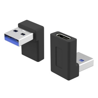 Adaptor USB 3.1 type C la USB-A unghi 90 grade M-T, kur31-27