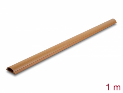 Canal cablu autoadeziv 30x11mm - lungime 1m cu aspect de lemn, Delock 20730
