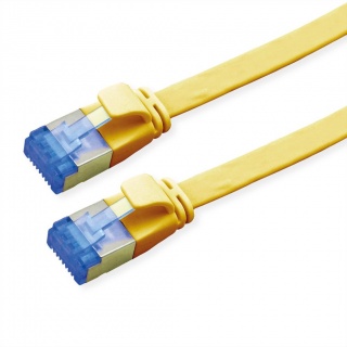 Cablu de retea RJ45 extra flat FTP cat.6A 0.5m Galben, Value 21.99.2130