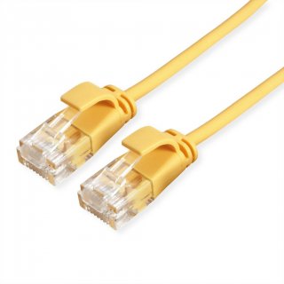 Cablu de retea RJ45 MYCON Slim UTP Cat.6A LSOH 0.3m Galben, CON3921