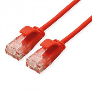 Cablu de retea RJ45 MYCON Slim UTP Cat.6A LSOH 0.5m Rosu, CON3912