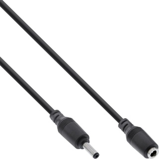 Cablu prelungitor alimentare DC 5.5x2.1mm T-M 3m Negru, Inline IL26803B