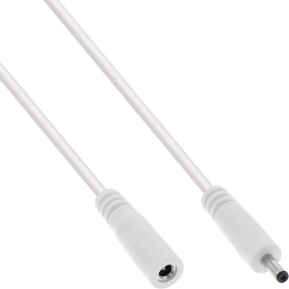 Cablu prelungitor de alimentare DC 3.5x1.35mm T-M 3m Alb, InLine IL26903H
