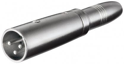 Adaptor XLR 3 pini la jack mono 6.35mm T-M, Goobay G27454