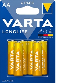 Set 6 buc baterie alcalina AA/LR6 Varta Longlife