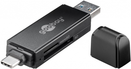 Cititor de carduri USB 3.1 type C + A la MicroSD/SD, Goobay G58261