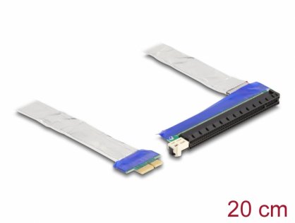 Riser card PCI Express x1 la x16 + cablu 20cm, Delock 88047