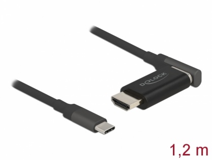 Cablu USB Type-C la HDMI 4K60Hz magnetic 1.2m, Delock 66685