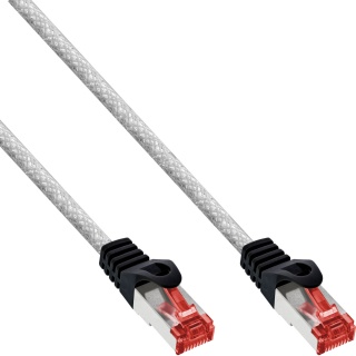 Cablu de retea RJ45 S/FTP PiMF Cat.6 0.25m Transparent, InLine IL76422T