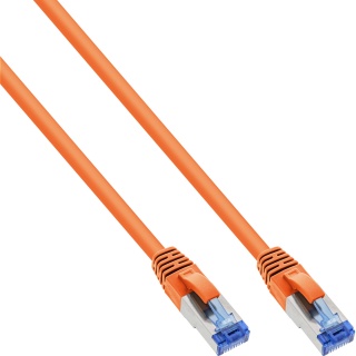 Cablu de retea RJ45 Cat.6A SFTP PiMF 0.25m Orange, InLine IL76821O