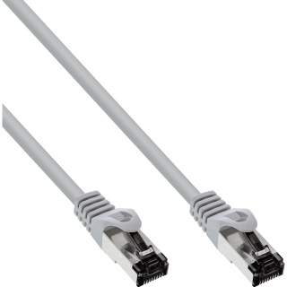 Cablu de retea RJ45 S/FTP PiMF Cat.8.1 LSOH 0.5m Gri, InLine IL78850