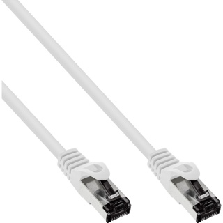 Cablu de retea RJ45 S/FTP PiMF Cat.8.1 LSOH 15m Alb, InLine IL78815W