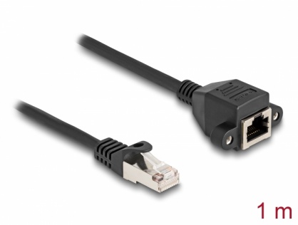Cablu prelungitor SFTP RJ50 T-M 1m, Delock 80193