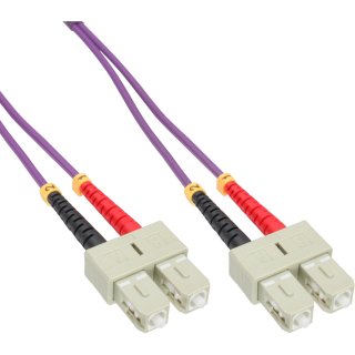 Cablu fibra optica SC-SC Duplex OM4 5m, InLine IL83505P