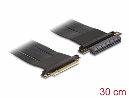 Riser Card PCI Express x8 la x8 90 grade 30cm, Delock 88029