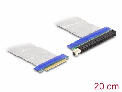 Riser Card PCI Express x8 la x16 + cablu 20cm, Delock 88046