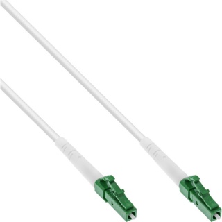Cablu fibra optica Simplex FTTH LC/APC la LC/APC OS2 50m, InLine IL88250