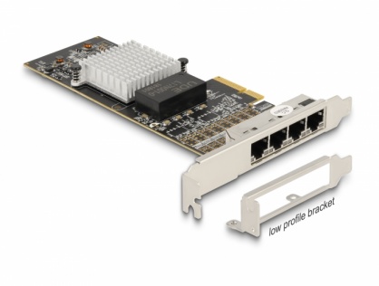 PCI Express la 4 x RJ45 Gigabit LAN i350, Delock 88606