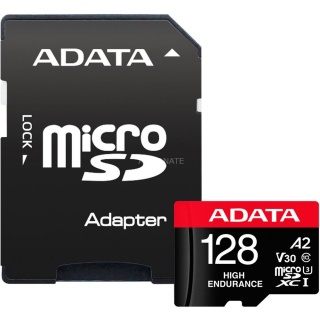 Card de memorie micro SDXC 128 GB clasa 10 + adaptor SD, A-DATA AUSDX128GUI3V30SHA-RA1