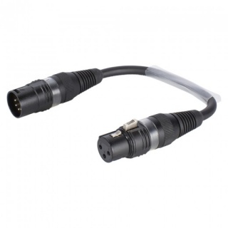Adaptor audio XLR 5 pini la XLR 3 pini T-M 0.15m, B2FAU0015-SW