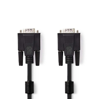 Cablu VGA T-T 10m Negru, Nedis CCGB59000BK100