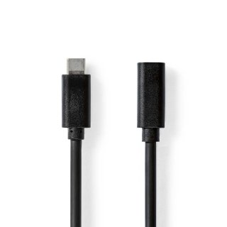 Cablu USB 3.2 Gen1 type C 60W 4K60Hz T-T 1m, Nedis CCGL64010BK10