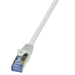 Cablu de retea RJ45 S/FTP cat.6A 20m LSOH Gri, Logilink CQ3112S