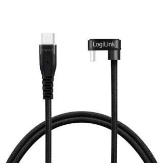 Cablu USB 2.0 type C drept/unghi 180 grade T-T 2m, Logilink CU0191