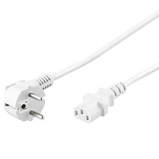 Cablu de alimentare PC 0.5m Alb, kpsp05w