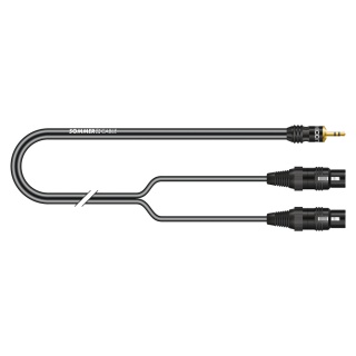 Cablu audio jack 3.5mm la 2 x XLR 3 pini T-M 2.5m, Hicon ON9U-0250-SW