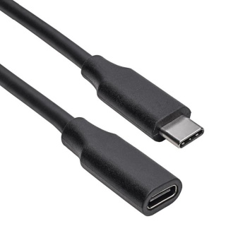 Cablu prelungitor USB 3.2 Gen 2 type C T-M 0.3m Negru, AK-USB-32