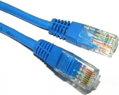 Cablu de retea UTP cat 5e 20m Albastru, Spacer SP-PT-CAT5-20M-BL