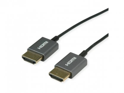 Cablu HDMI Ultra HD 8K60Hz Ultra Slim Negru 1.5m, Roline 11.04.5937