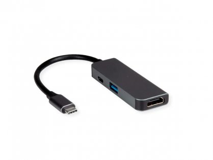 Adaptor USB type C la HDMI + USB-A + USB-C PD, Value 12.99.1141
