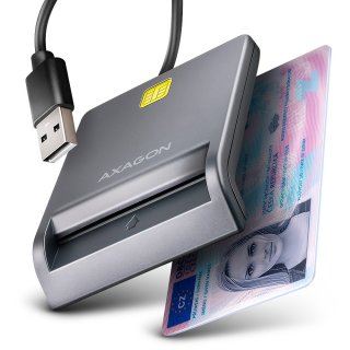 Cititor de carduri USB-A 2.0 la Smart Card/ID, Axagon CRE-SM3T