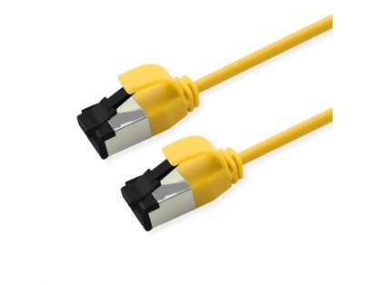 Cablu de retea RJ45 Slim U/FTP Cat. 8.1 (Class I) LSOH 0.15m Galben, Roline 21.15.3230