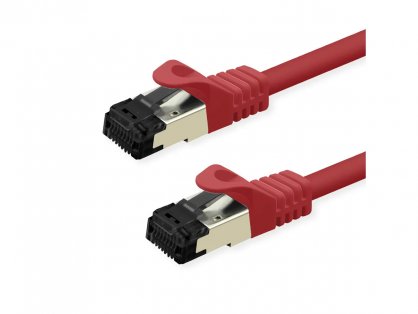 Cablu de retea RJ45 S/FTP Cat.8 (Class I) LSOH 3m Rosu, Value 21.99.1813