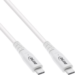 Cablu USB 4 type C 240W/8K60Hz T-T 0.5m Alb, InLine IL35906W