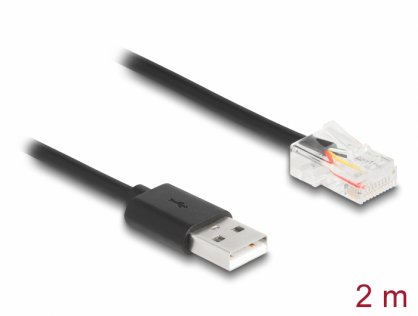 Cablu de comunicare USB 2.0-A la RJ50 pentru UPS 2m, Delock 67016