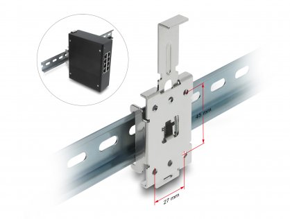 Adaptor pentru sina DIN, Delock 66332