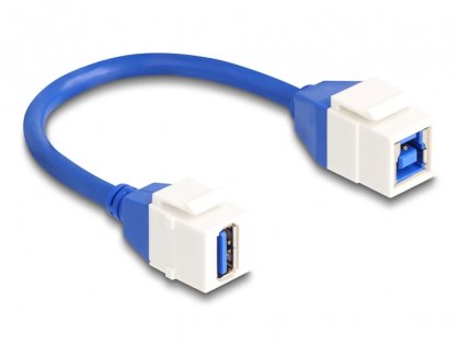 Modul keystone USB 3.2-A la USB-B M-M 0.2m, Delock 86970