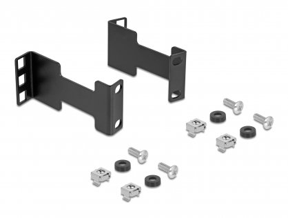 Kit pentru extindere adancime raft cabinet 1U max. 10cm, Delock 67272