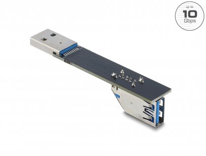 Extensie USB 10Gbps T-M unghi 90 grade jos, Delock 67422
