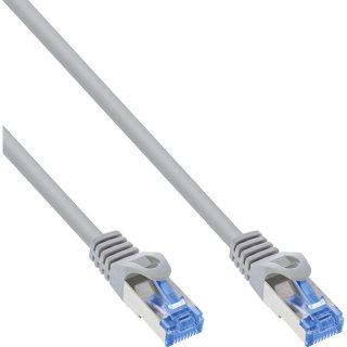 Cablu de retea RJ45 Cat.6A S/FTP LSoH CCA 0.3m Gri, InLine IL72633