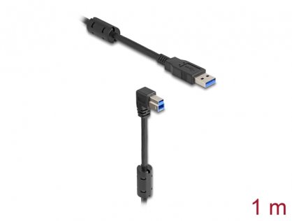Cablu USB 3.0-A la USB-B drept/unghi jos 1m, Delock 81112