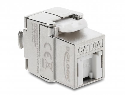 Keystone RJ45 la LSA Cat.6A ecranat tool-free dust protection, Delock 90706