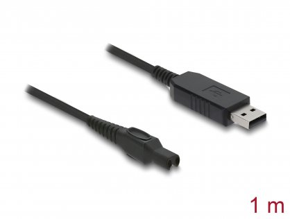 Cablu de alimentare USB 15V pentru aparate de ras electrice Philips OneBlade Pro 360 HQ7 HQ8 HQ9 1m, Delock 90978