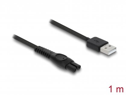 Cablu de alimentare USB 5V pentru aparate de ras electrice Philips QP2724/QP2834/QP1924/MG9520 1m, Delock 90981