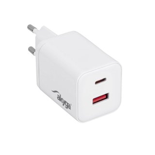 Incarcator priza USB-A + USB type C PD GaN 45W, Akyga AK-CH-28