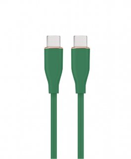 Cablu silicon USB 2.0 type C T-T 1.5m Verde, Gembird CC-USB2S-CMCM-1.5M-G